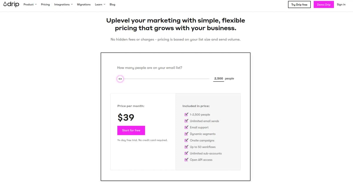 Drip pricing