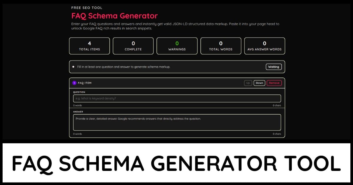 FAQ Schema Generator