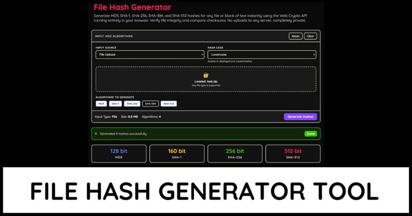 File Hash Generator