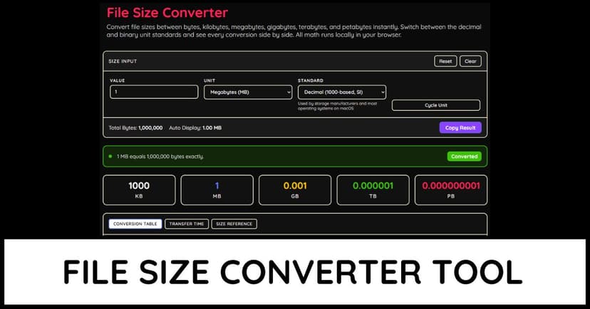 File Size Converter
