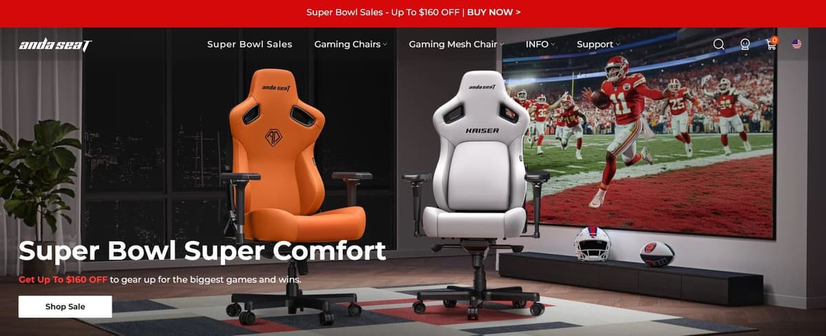 AndaSeat ergonomic gaming chairs