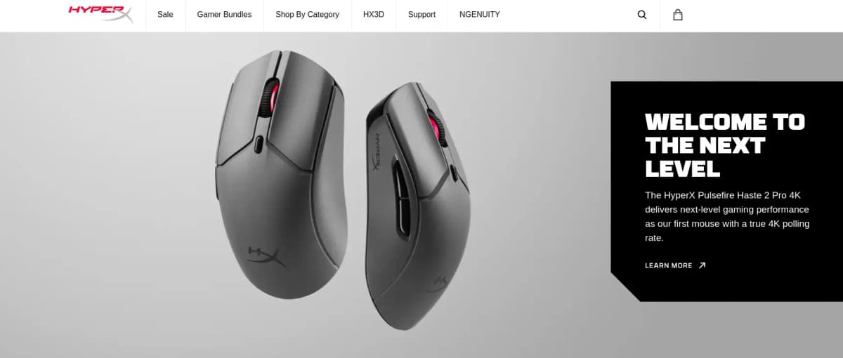 HyperX gaming peripherals and sponsorships