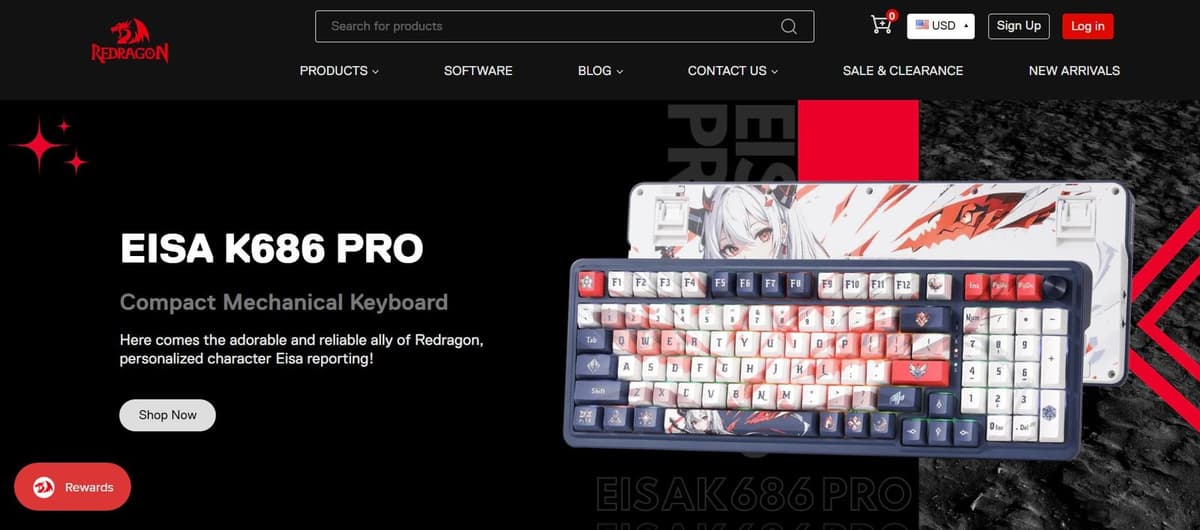 Redragon gaming keyboards and mice