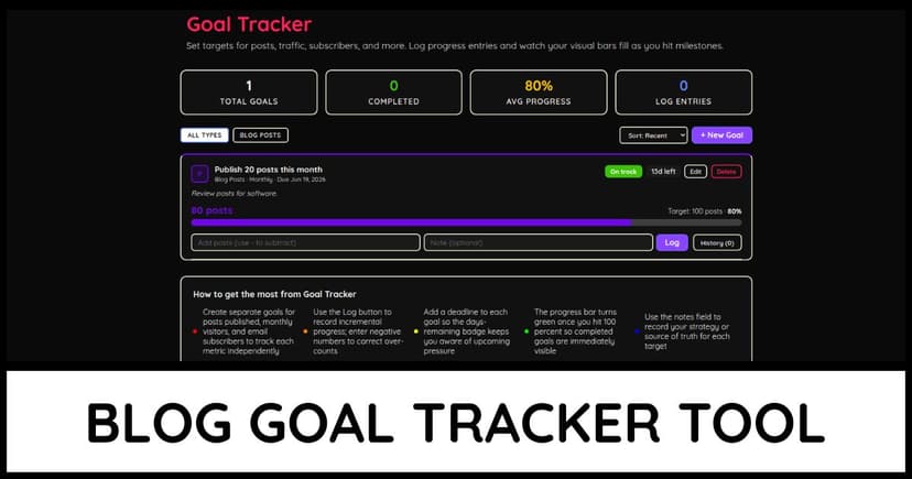 Goal Tracker