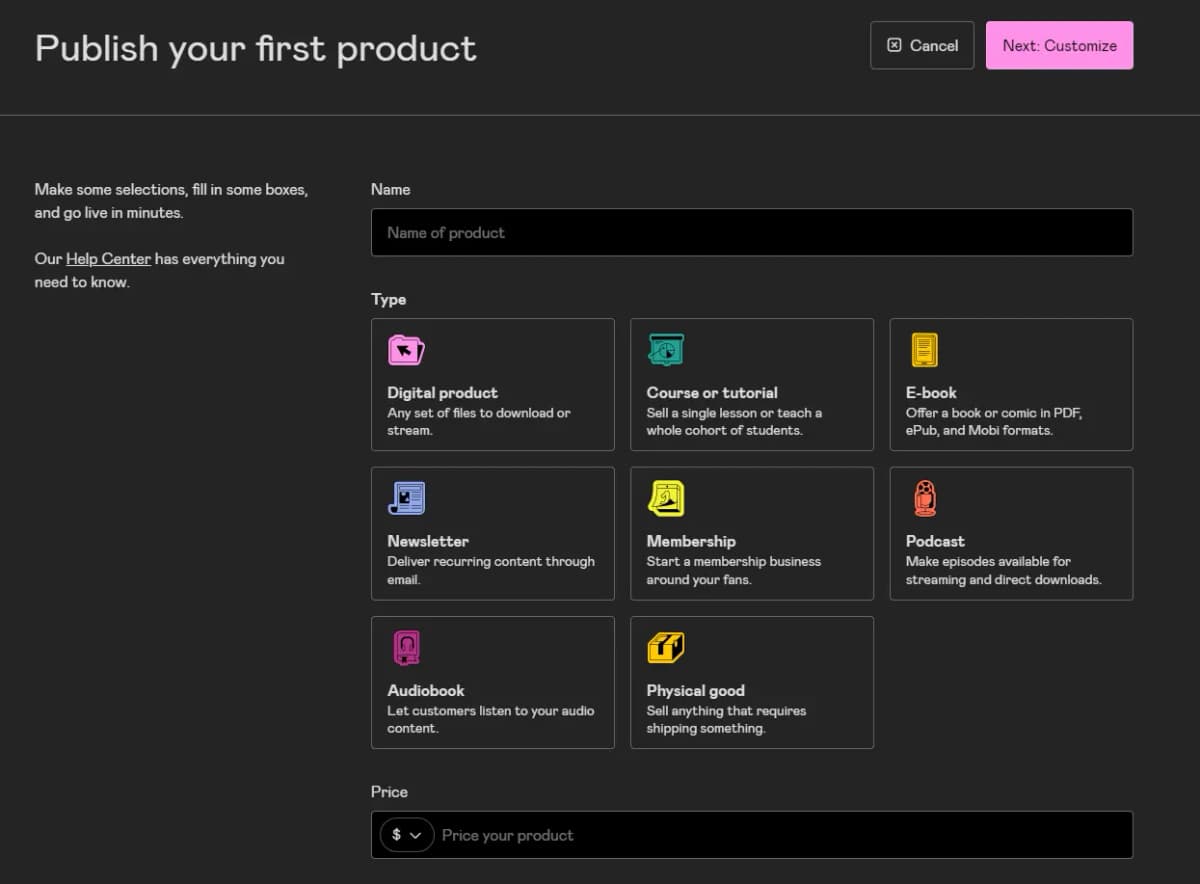 Gumroad Publish Product