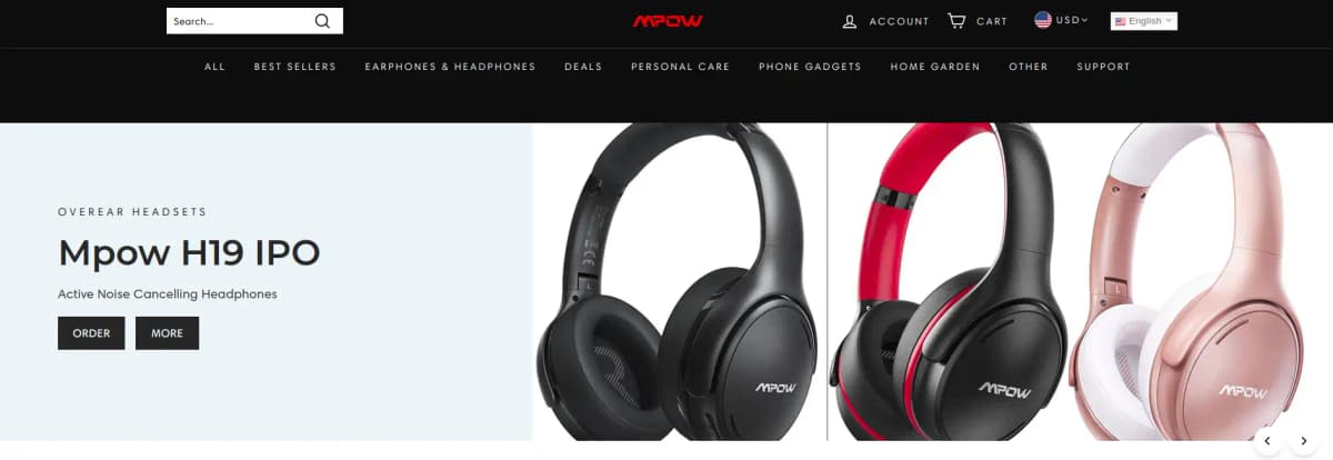 MPOW headphones
