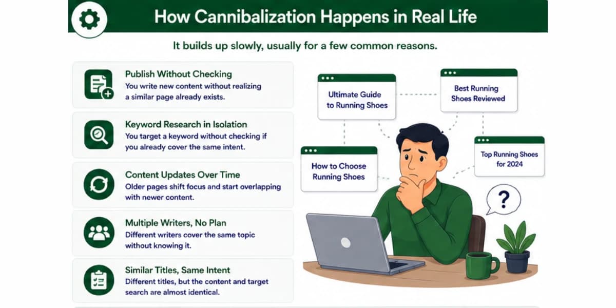 How keyword cannibalization happens
