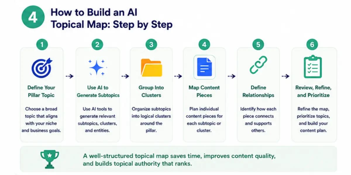 How to build an AI topical map step by step