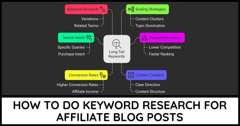 How to do keyword research for affiliate blog posts cover image