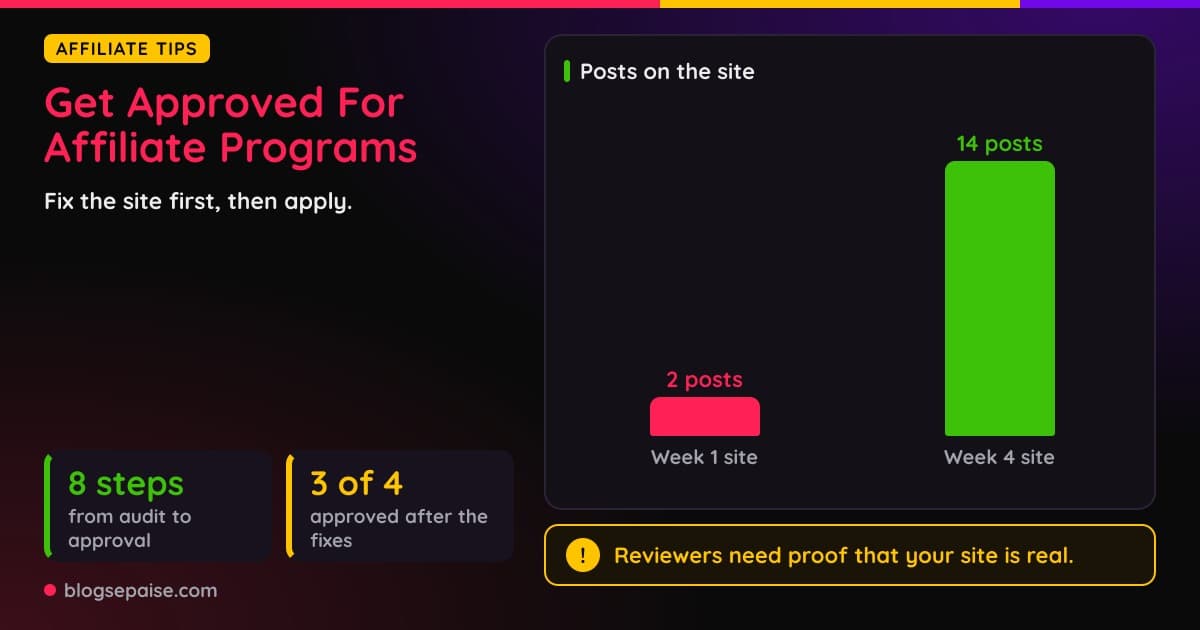 How To Get Approved For Affiliate Programs Even With A New Site