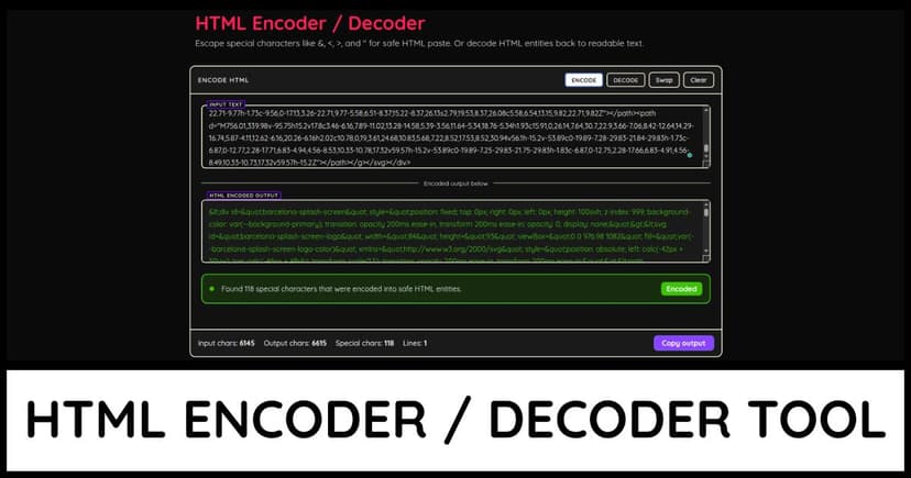 HTML Encoder/Decoder