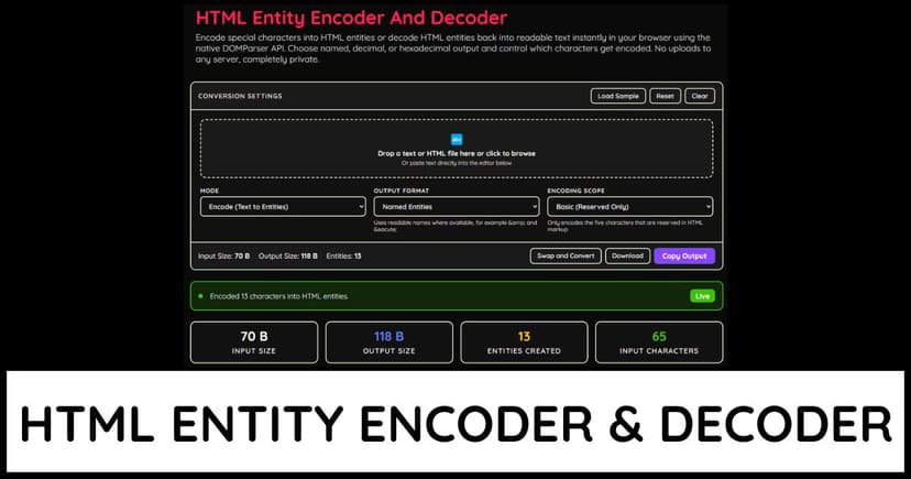 HTML Entity Converter