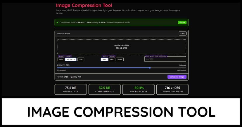 Image Compression Tool