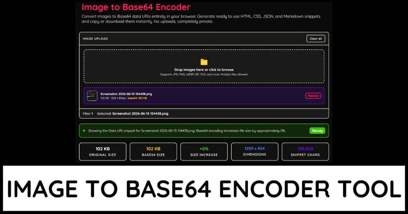 Image To Base64 Encoder