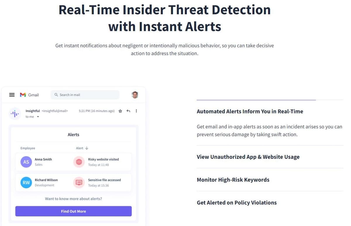 Insightful Insider Threat Detection