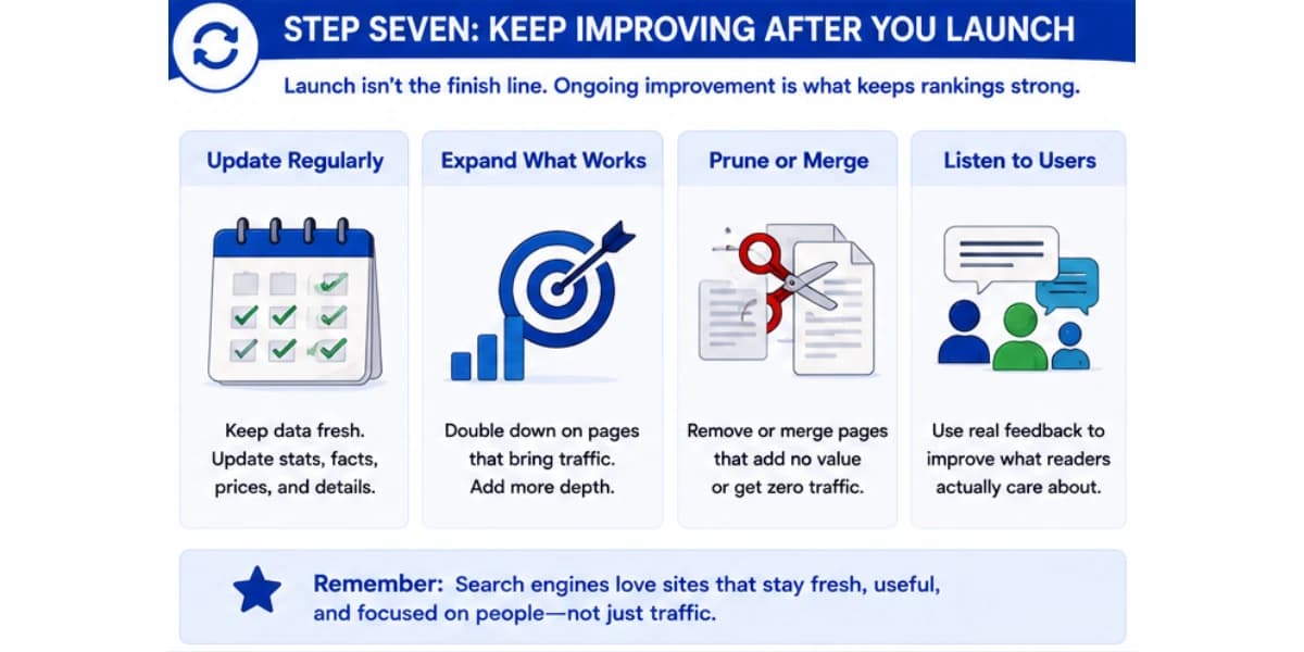 Keep improving after launch