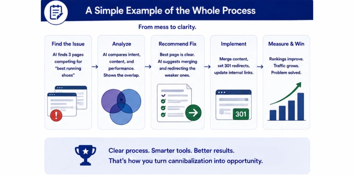 Keyword cannibalization checks example
