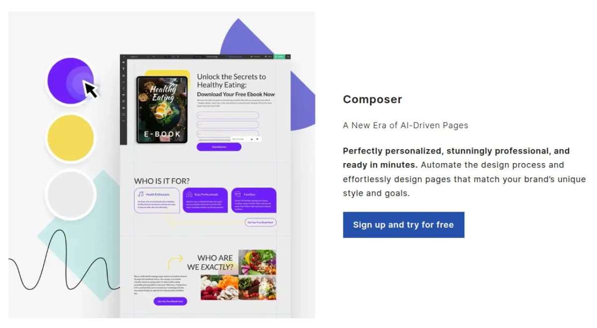 landingi review features AI landing page