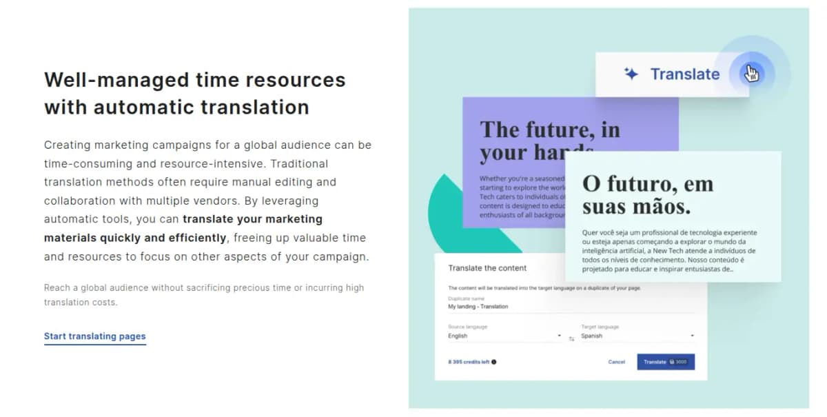 landingi review use cases multi language pages