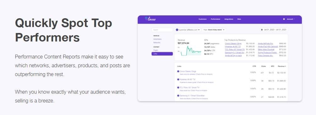 Lasso Income Reports