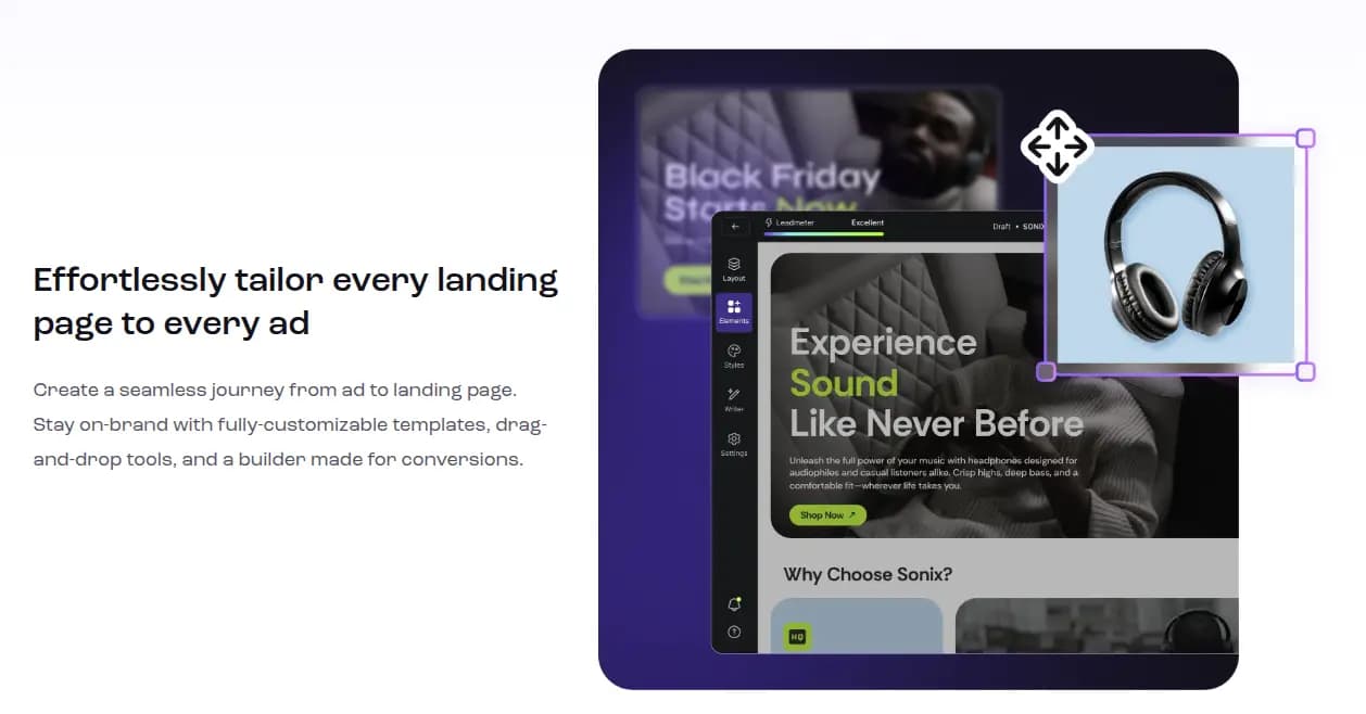 leadpages review features drag drop builder