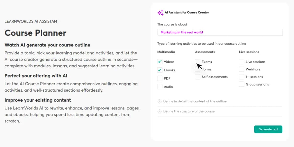LearnWorlds AI Assistant