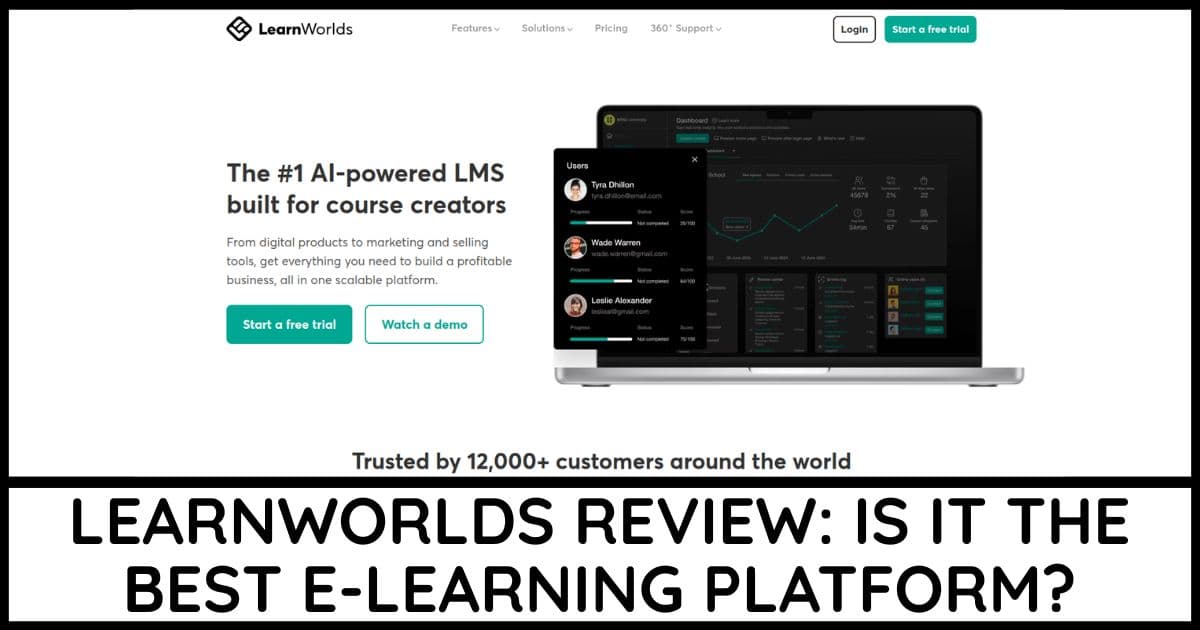 LearnWorlds Review cover image