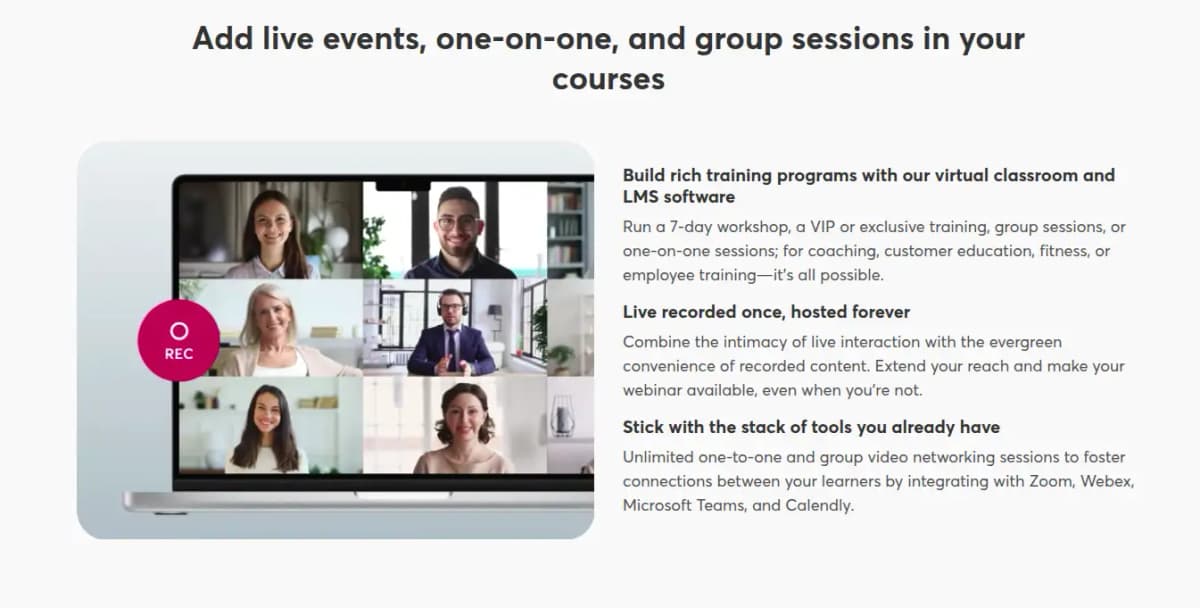 LearnWorlds Live Sessions