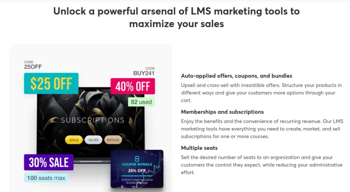 LearnWorlds Marketing Tools
