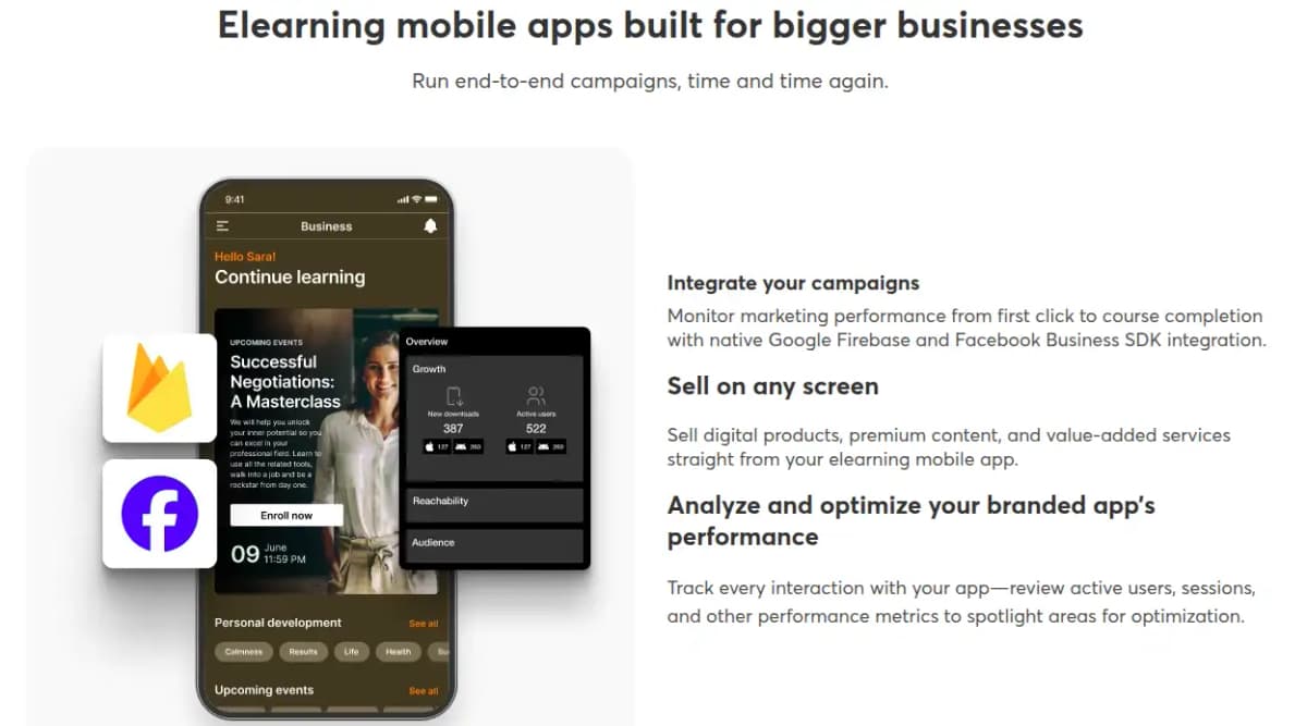 LearnWorlds Mobile App Builder