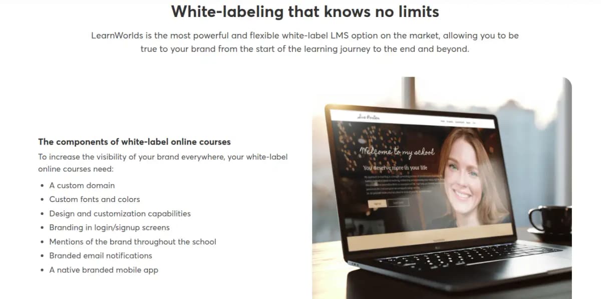LearnWorlds White Labeling