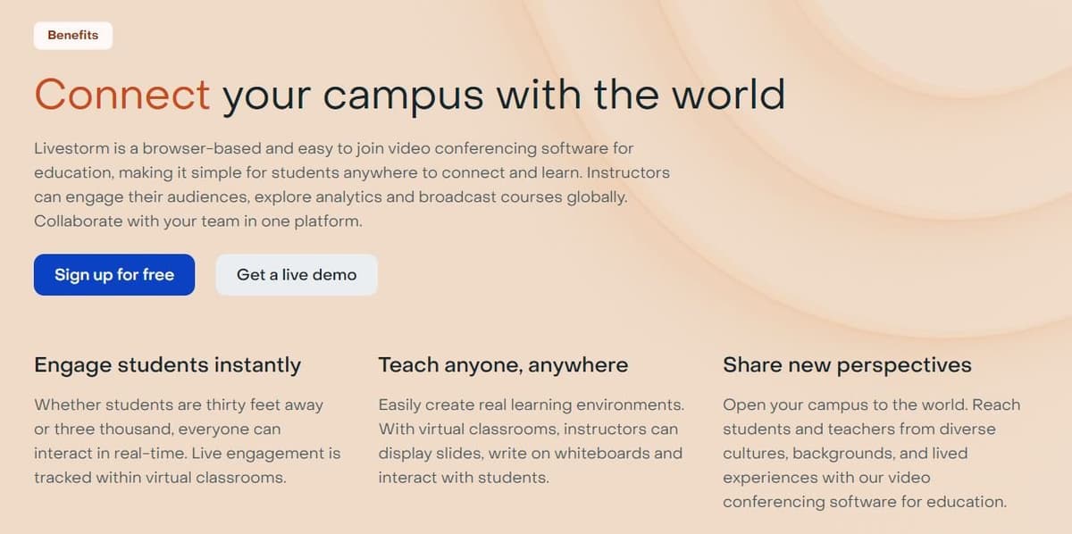 Livestorm Education Solutions