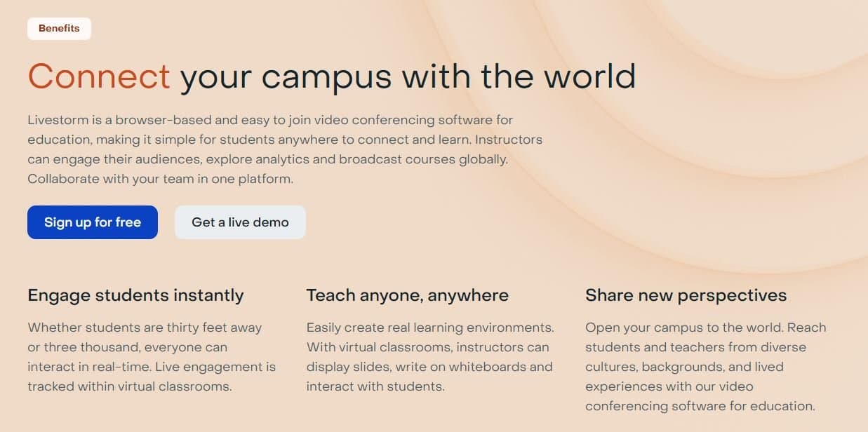 Livestorm Education Solutions
