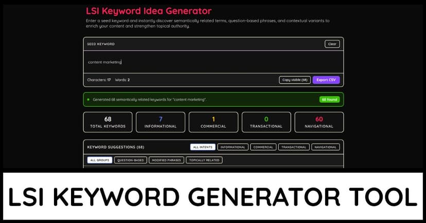 LSI Keyword Generator