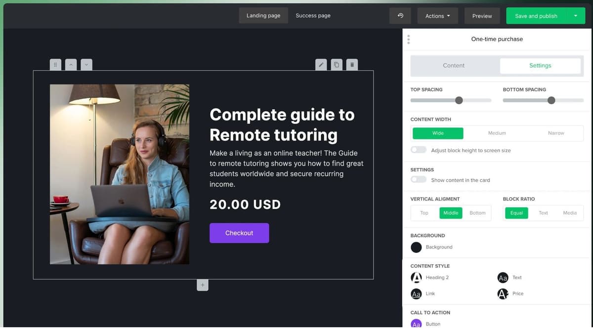 MailerLite Sell Digital Products