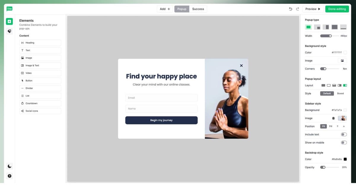 MailerLite Sign Up Form