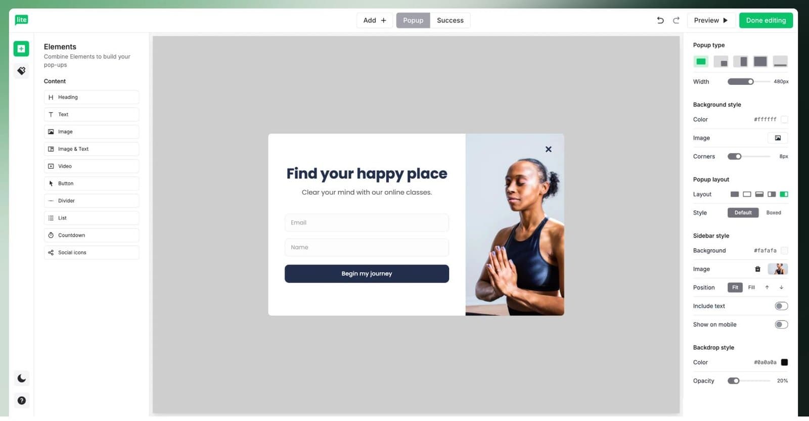 MailerLite Sign Up Form