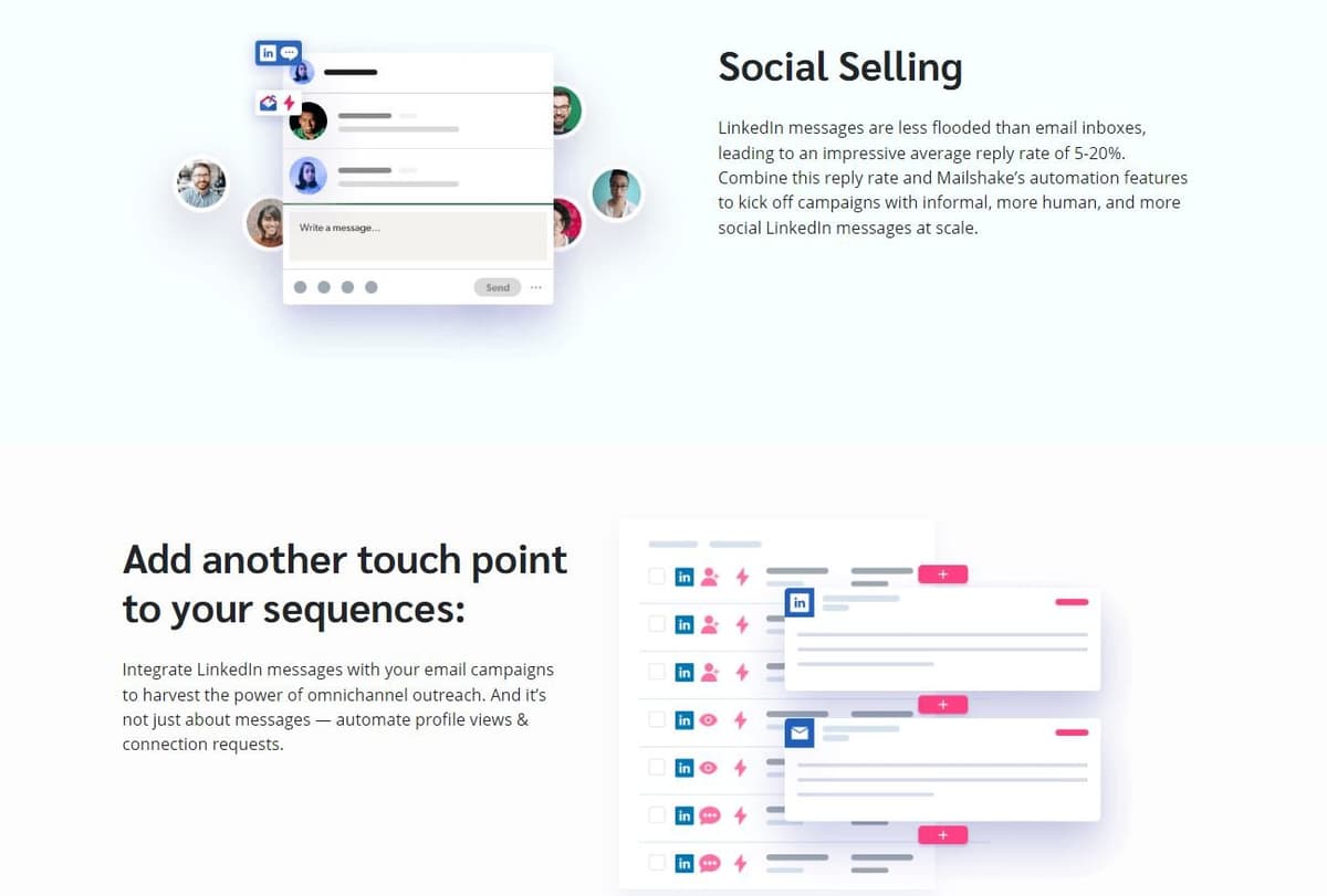 Mailshake LinkedIn Automation
