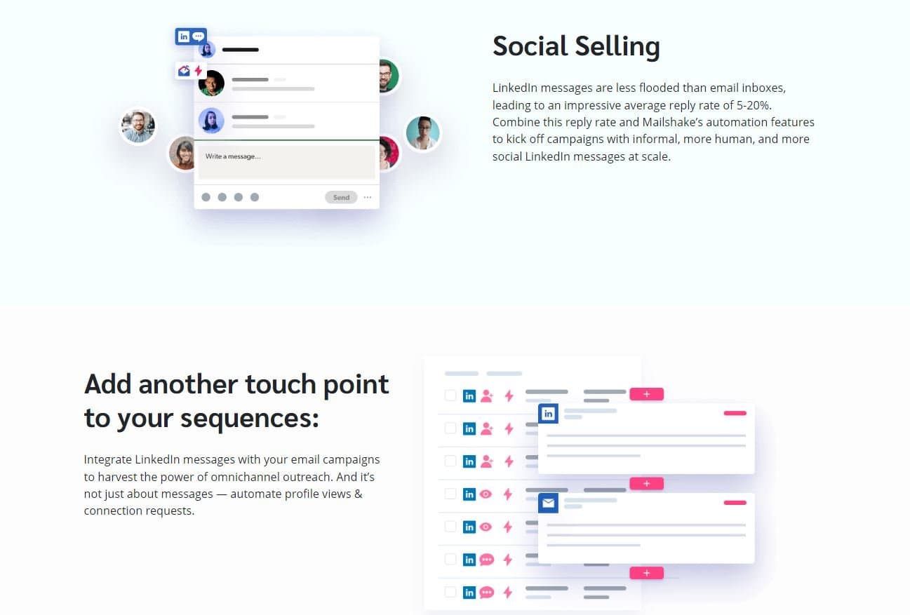 Mailshake LinkedIn Automation