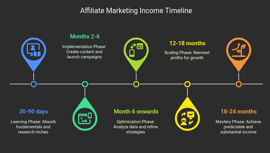 Affiliate marketing timeline factors