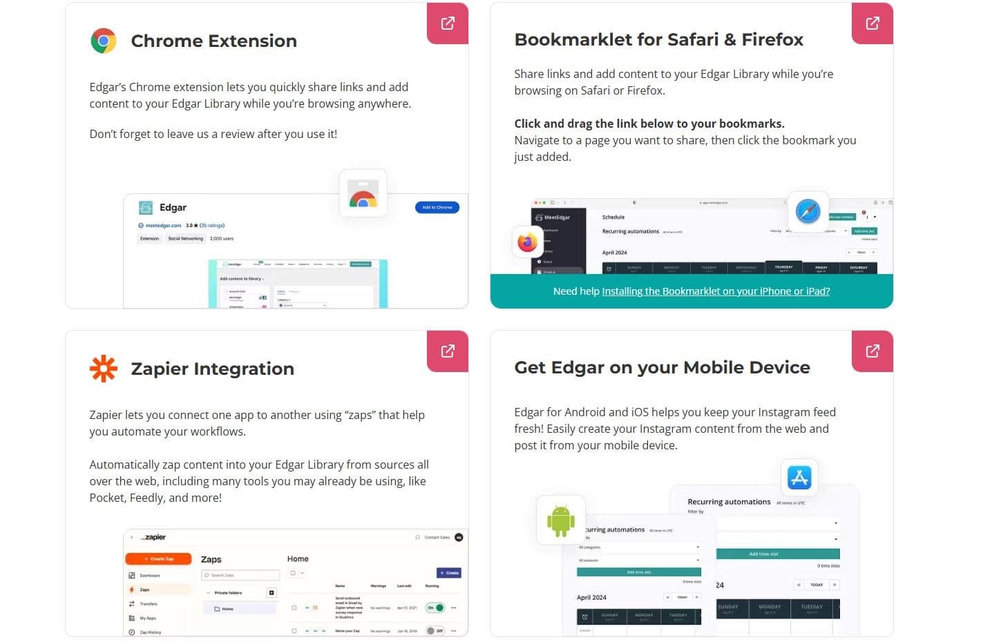 MeetEdgar Integrations