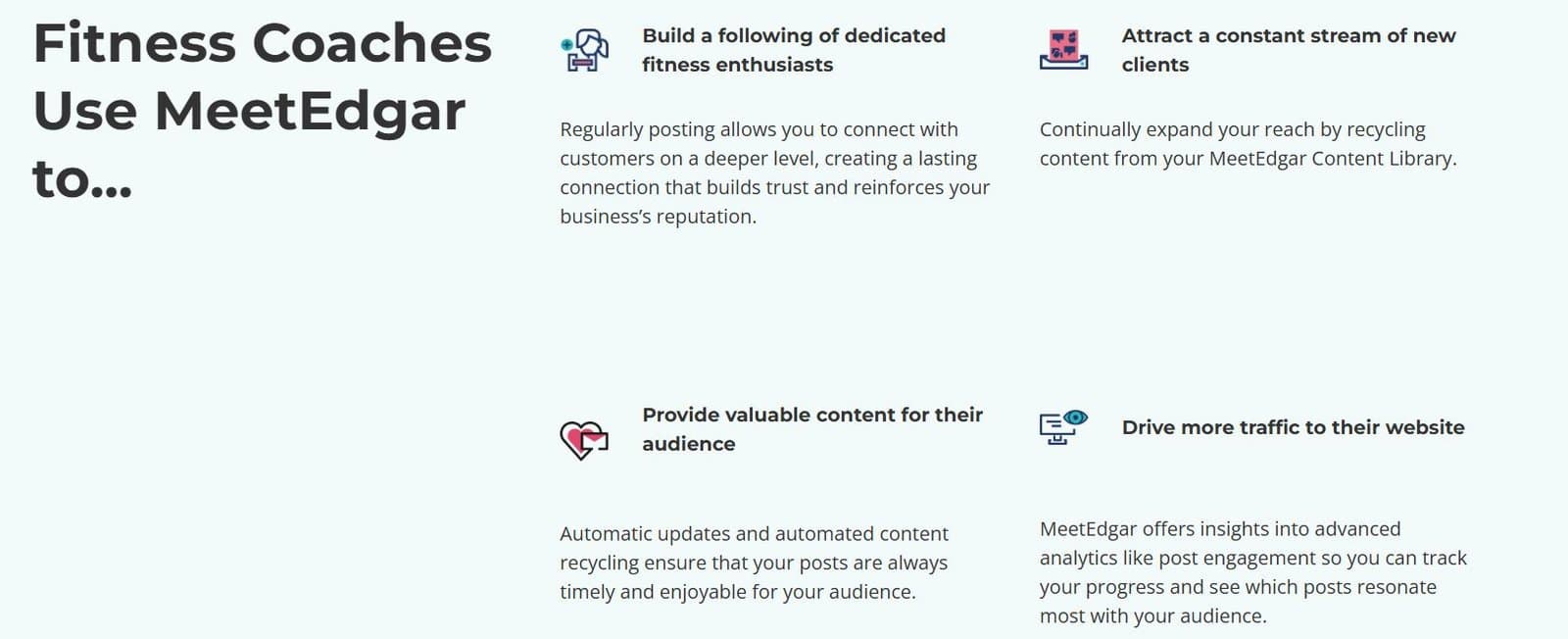 MeetEdgar Solutions for Coaches and Consultants