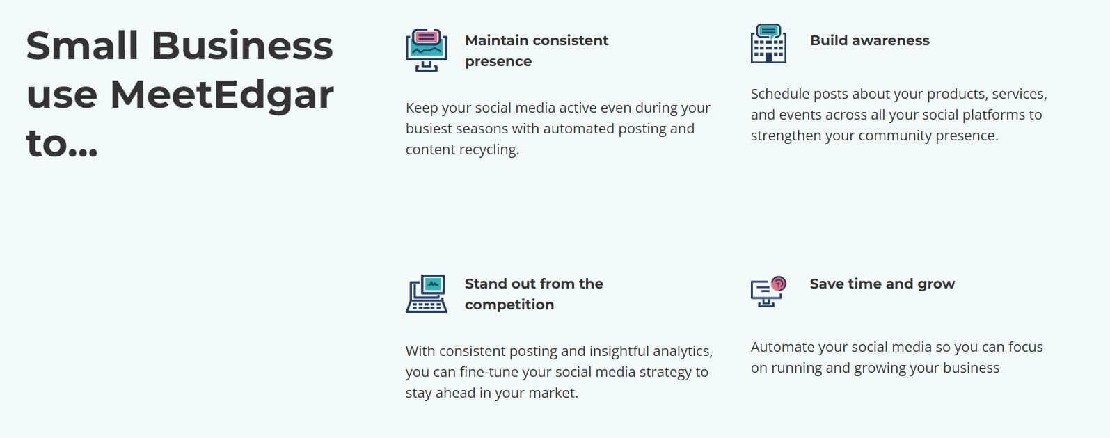 MeetEdgar Solutions for Small Businesses