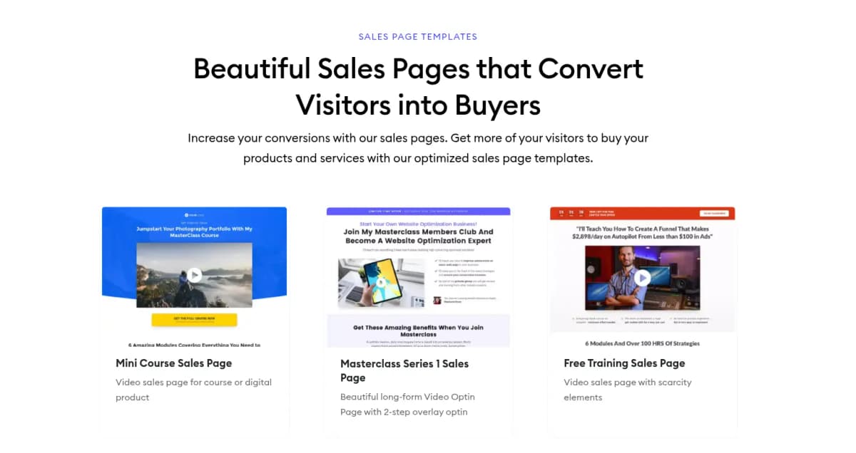 optimizepress review features sales pages