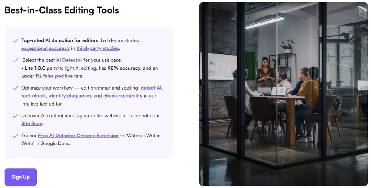 Originality.ai Editing Tools