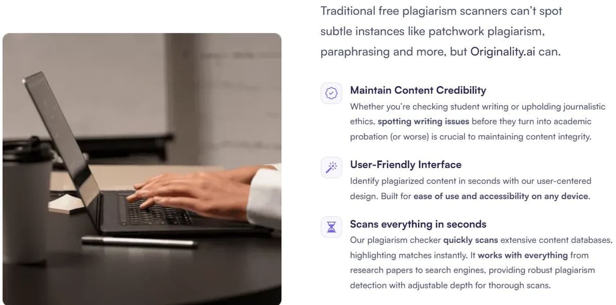 Originality.ai Plagiarism Checker