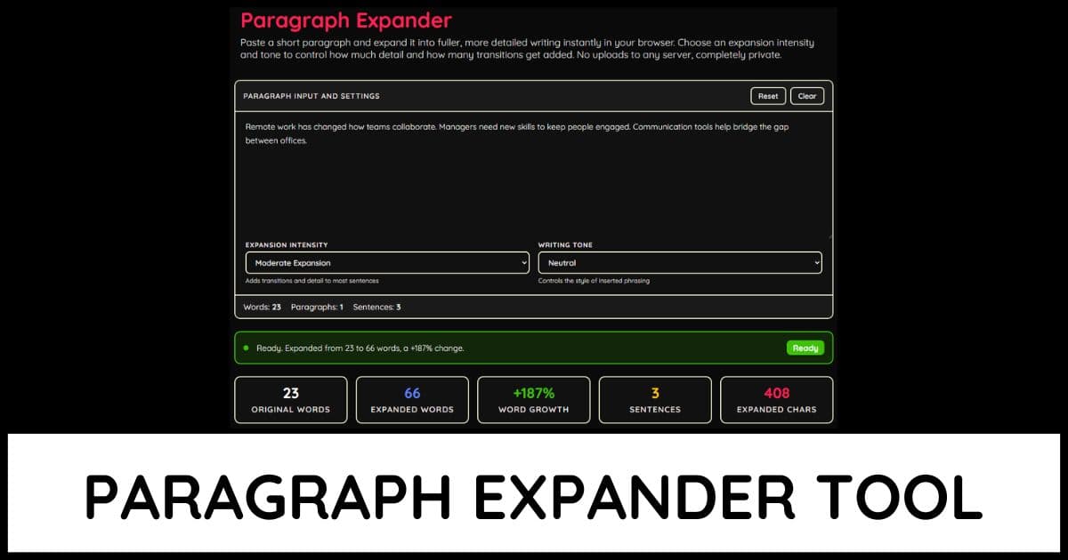 Paragraph Expander