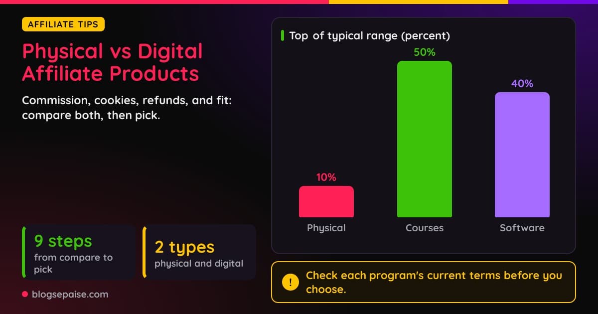 Physical Vs Digital Affiliate Products: Pros, Cons, And Payouts