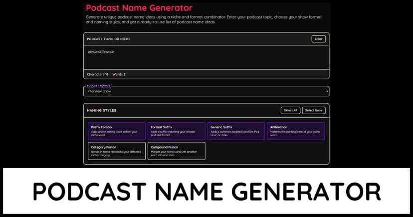 Podcast Name Generator
