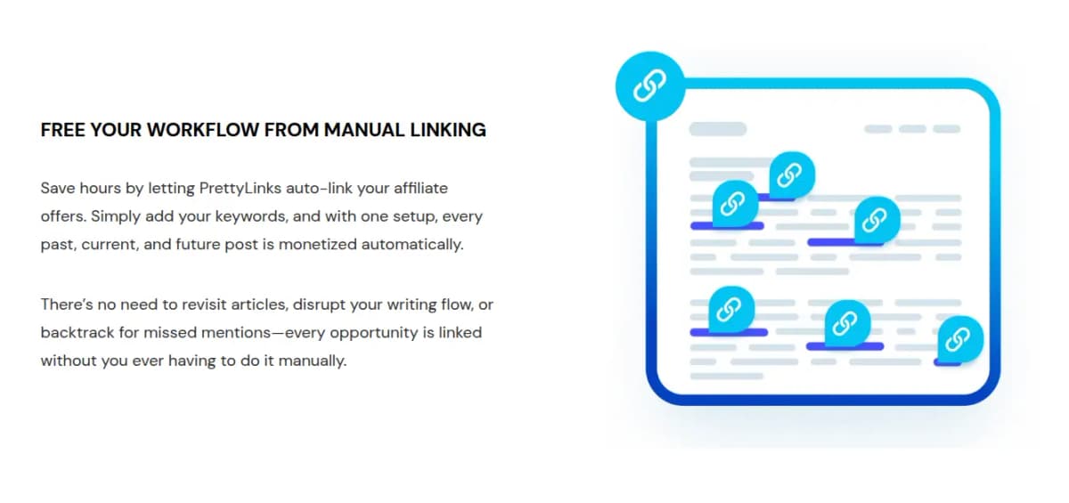 prettylinks review features keyword replacement